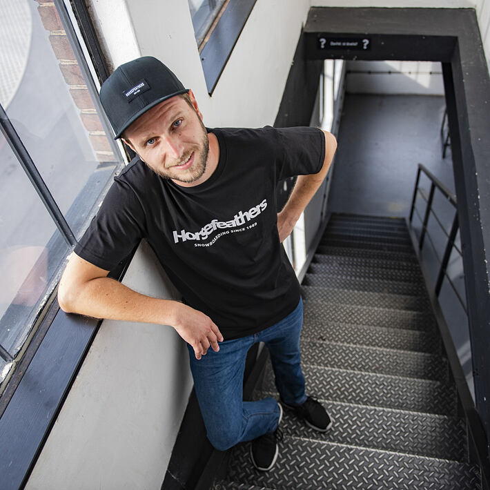 Quarter t-shirt - black