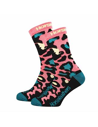 Cheetaha socks - coral