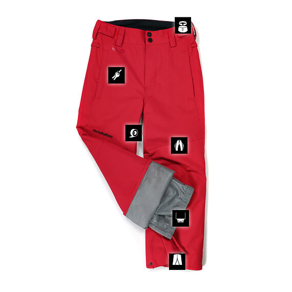 Horsefeathers Spire Youth pants - red